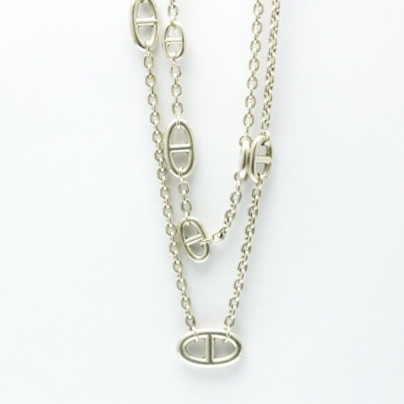 HERMÈS Chaine D'Ancre 925 Silver  Pendant Necklace - Picture 1 of 16